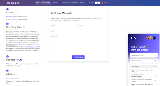 Fundednext customer support