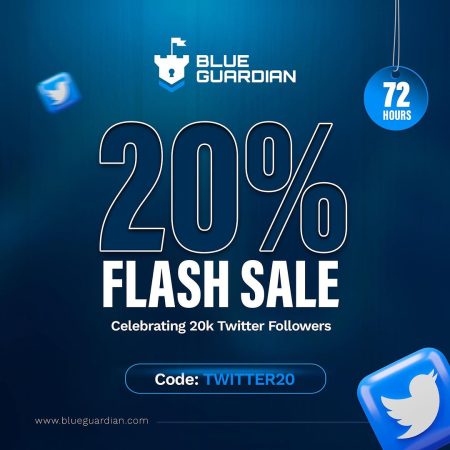 BLUE GUARDIAN’s 20k Twitter Follower Milestone: Unlock Your 20% Flash Sale!