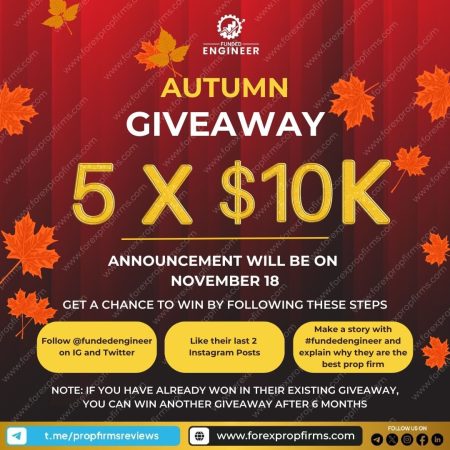 Join Funded Engineer’s Autumn Giveaway: Win $10K!