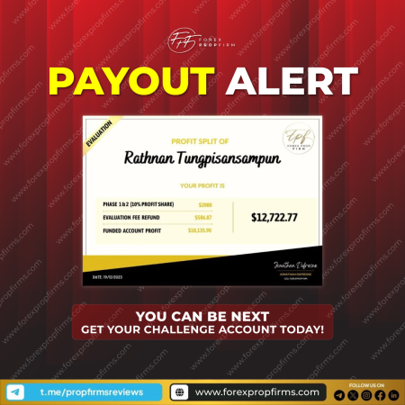 Unlock Financial Triumph: Another Successful Payout with Forex PropFirm!