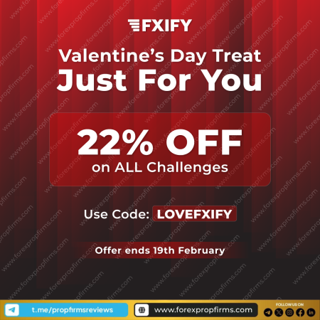 FXIFY Valentine’s Day Treat – Enjoy 22% OFF on ALL Challenges!