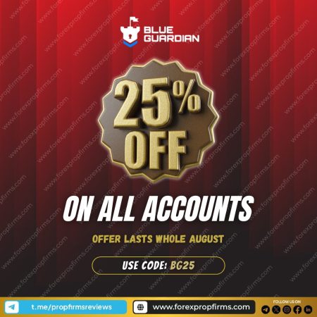 Save 25% on Blue Guardian Accounts in August!