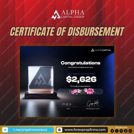 Alpha Capital Group’s New Disbursement Certificate!