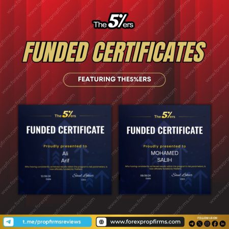 Top Traders Awarded Funded Certificates by The5%ers!