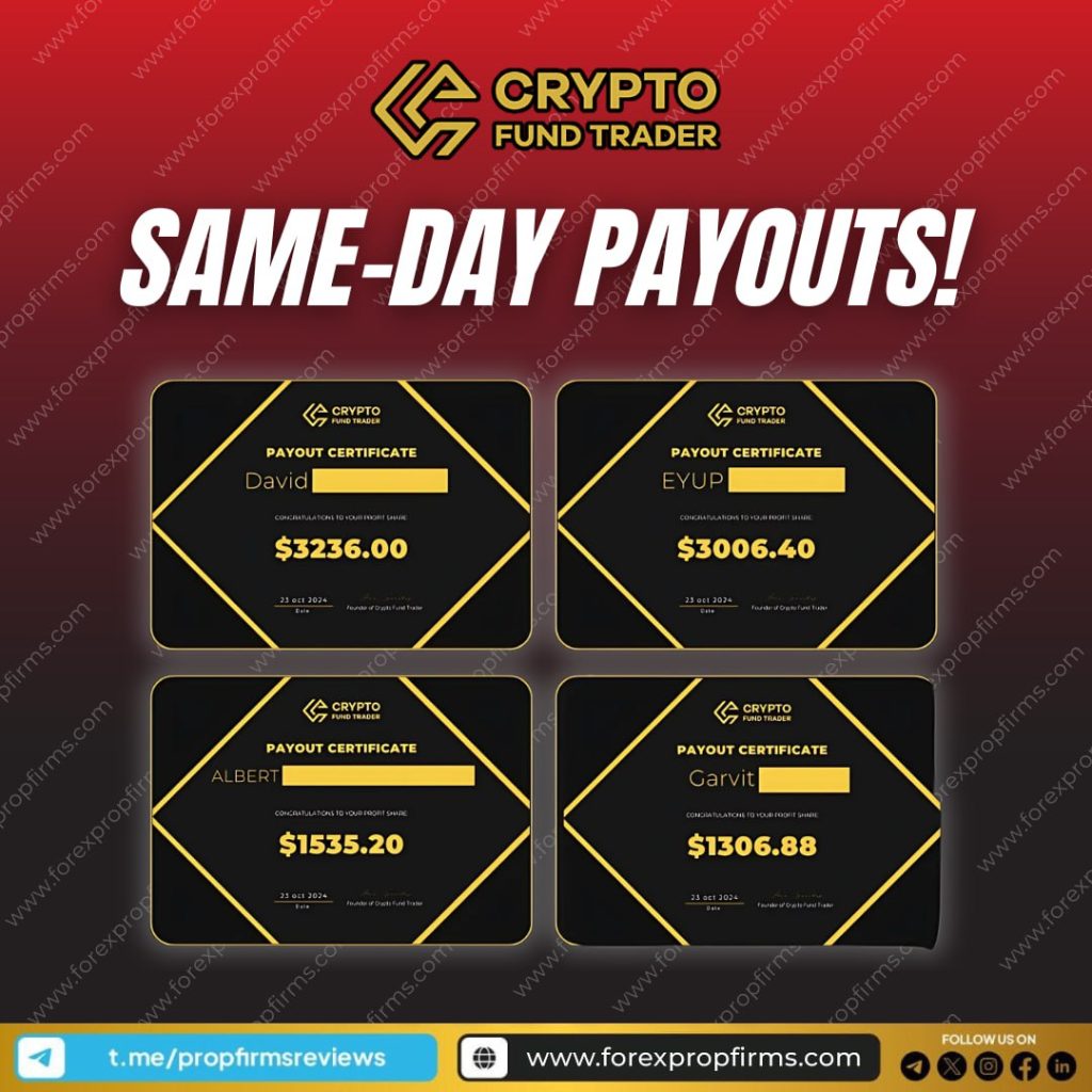 Same-Day Payouts with Crypto Fund Trader!