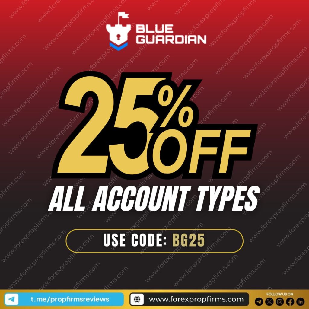 Blue Guardian Exclusive 25% Off Funded Trading Accounts!