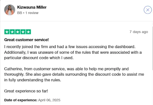 Quant tekel Trustpilot review 2