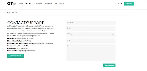 Quant tekel customer support